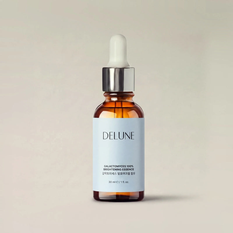 Frasco gotero de 30 ml con la esencia iluminadora Galactomyces de Delune