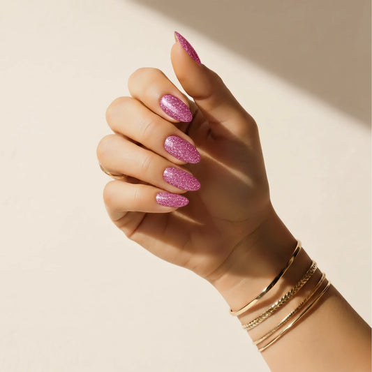 Uñas adhesivas Glitter Bug sin lámpara UV