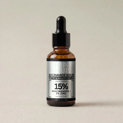 Sérum de niacinamida y zinc al 1% de Delune, foto de estudio