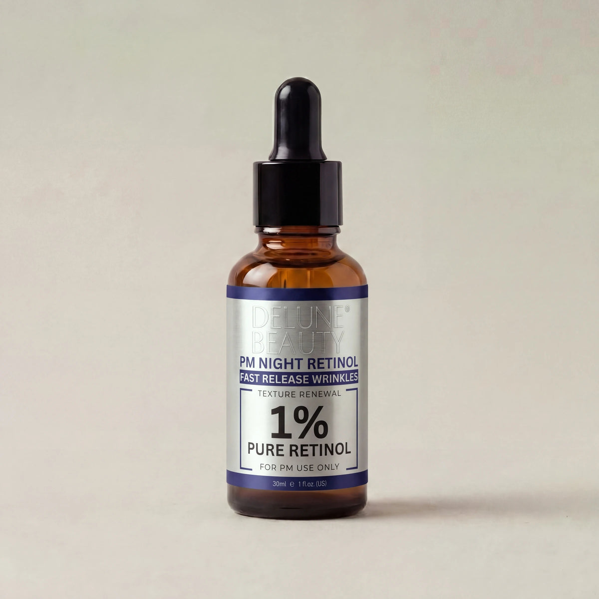 Sérum de noche con retinol PM Night Power de Delune Beauty, 1% de retinol puro, 30 ml