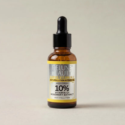 Aceite iluminador Super Vitamin C de Delune, foto de estudio