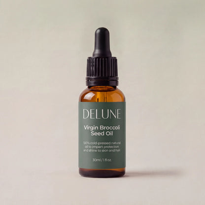 Frasco gotero de 30 ml del aceite virgen de semilla de brócoli Delune