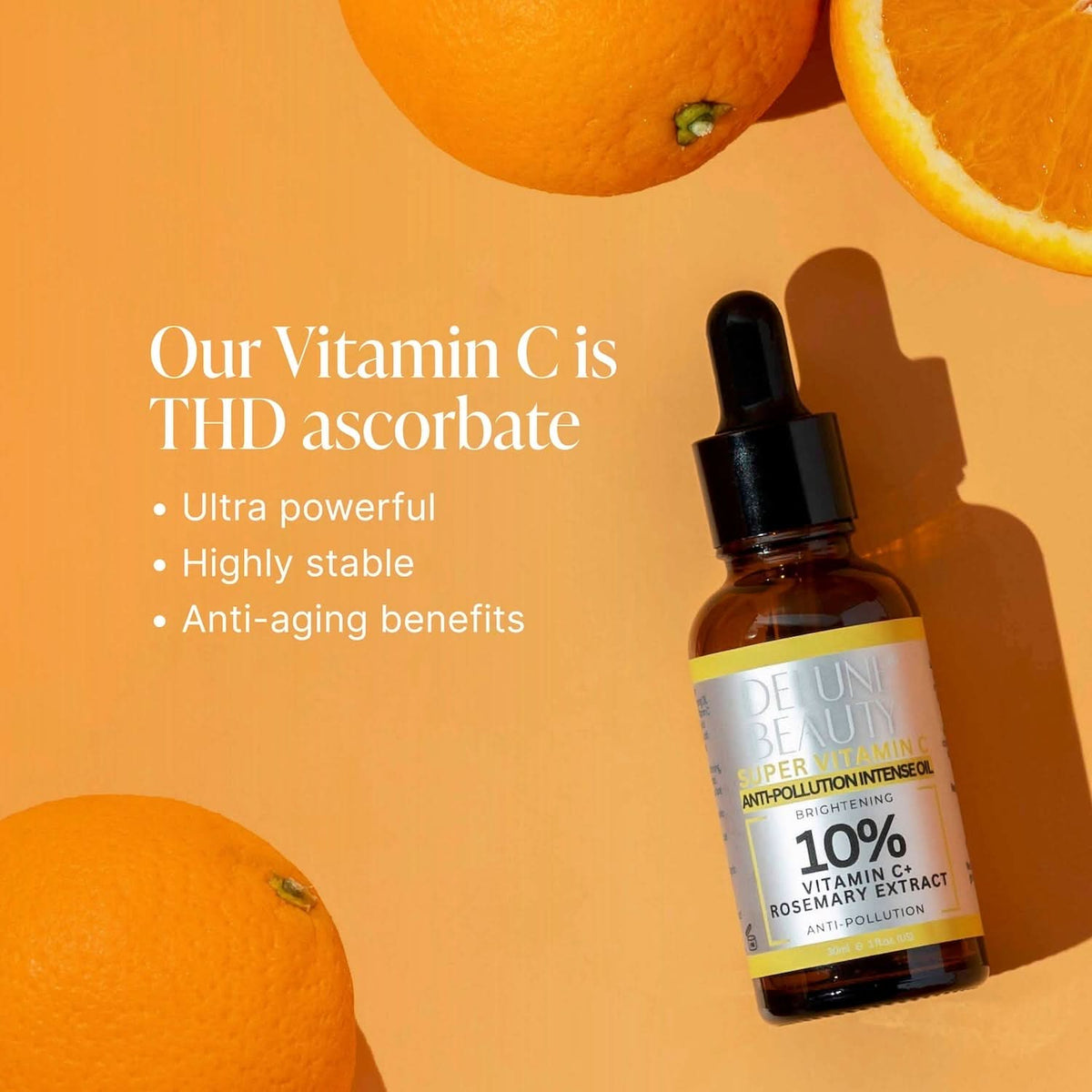 Aceite iluminador antipolución Super Vitamin C™ 10% - Delune