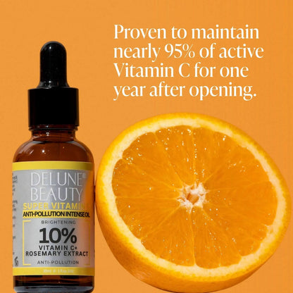 Aceite iluminador antipolución Super Vitamin C™ 10% - Delune