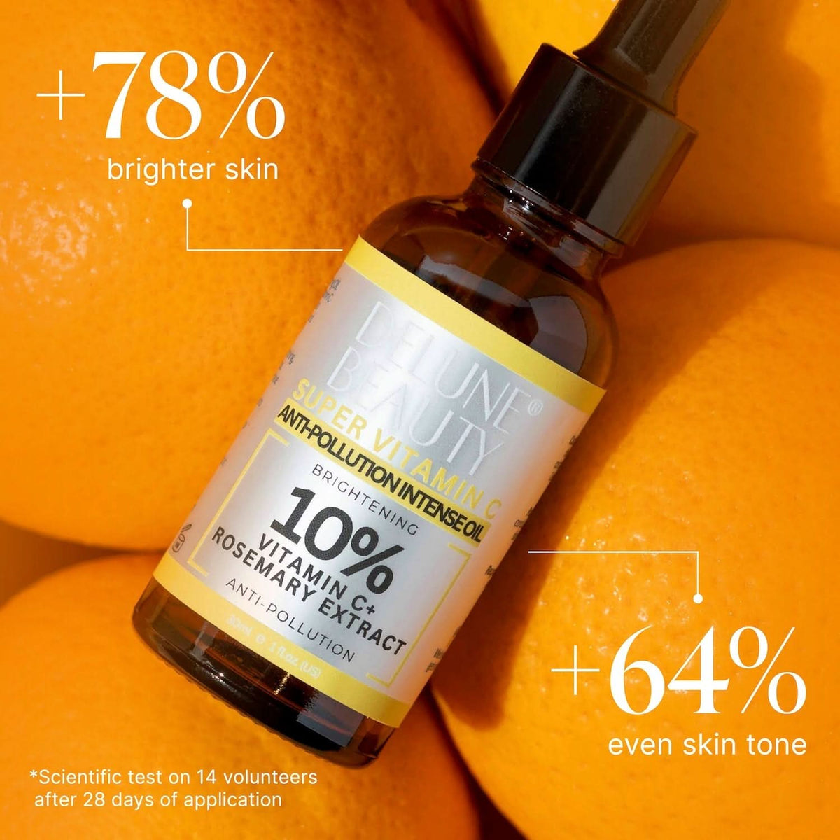 Aceite iluminador antipolución Super Vitamin C™ 10% - Delune