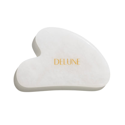 Gua sha de jade blanco de Delune