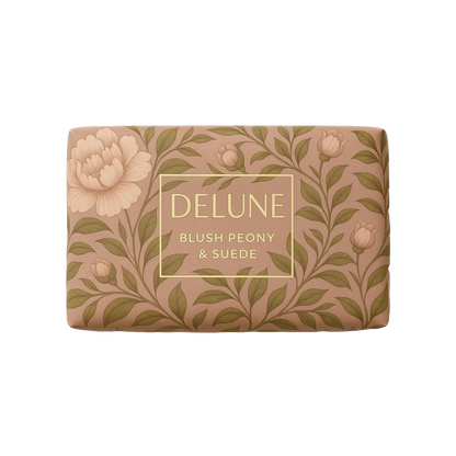 Blush Peony & Suede - Jabón en barra - Delune 