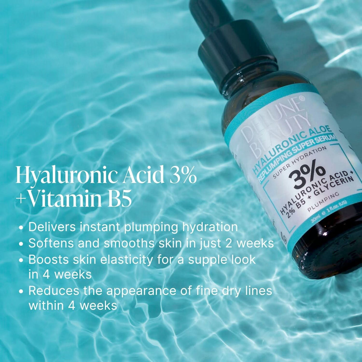 Sérum facial Hyaluronic Aloe B5 3% - Delune
