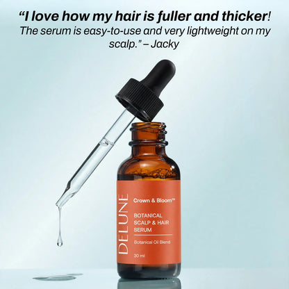 Sérum botánico para cuero cabelludo y cabello Crown & Bloom™