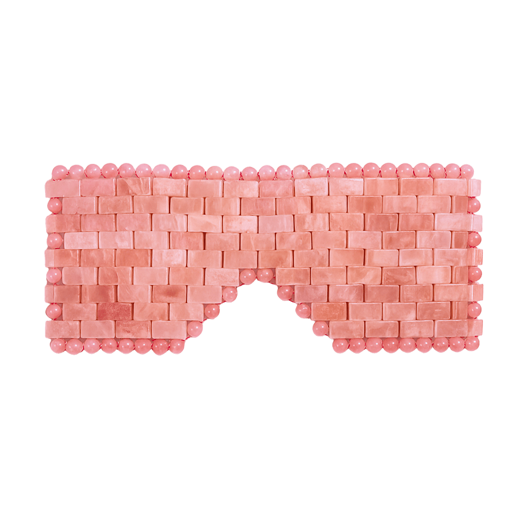 Mascarilla para ojos de cuarzo rosa - Delune 