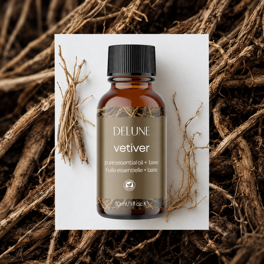 Aceite esencial de vetiver + base